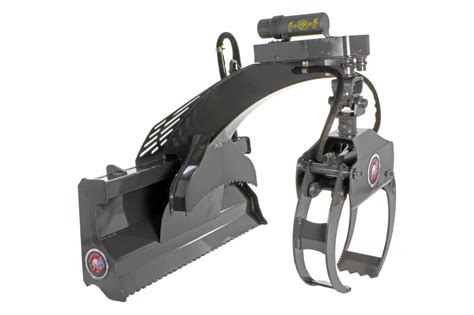 skid steer multi-purpose grapple hydraulic rotating|mini excavator rotating log grapple.